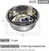 Stainless Steel Anti-Slip cat Bowls,Non-Slip Stainless Steel Pet Bowl with Foot Mat - Perfect for Mess-Free Mealtime,Quiet Pet Bowls for Cats and ...