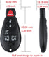 5+1 Buttons Car Keyless Entry Remote Control Key Fit for Dodge Grand Caravan 2008-2014?Chrysler Town and Country 2008-2015?M3N5WY783X? Pack of 2...