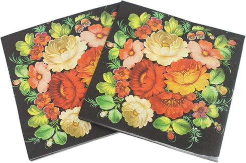 Flower Paper Napkins,Luncheon Party Napkins Serviettes 40 Count 2-Ply, 13 x 13 Inch...