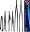 JETKONG 6 Pcs Cooking Tweezer Tongs, 12'' and 6.3" Stainless Steel Kitchen Tweezer Set, Professional Chef Tweezers for Cooking, Repairing, Sea Foo...