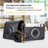 Mini EVO Camera Case, Vintage Leather Case Compatible with Fujifilm Instax Mini EVO, Fuji Instax Mini EVO Cover with Adjustable Strap - Black...