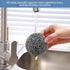Stainless Steel Scrubber Scrubbing Scouring Pad Magic Eraser Sponges Clean Pot Pan and Broiler Rack Steel Wool for Kitchen Bathroom (6Pcs Metal Sc...