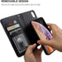 Bocasal for iPhone Xs Max Wallet Case with Card Holder PU Leather Magnetic Detachable Kickstand Shockproof Wrist Strap Removable Flip Cover for iP...