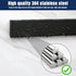 magnetic knife holder for wall—with 2 hooks, No Drilling 10 Inch black knife magnetic strip, Powerful knife magnet rack, include Adhesive Tape and...