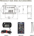Jayron JR-HM026A Digital Hour Meter Tachometer,Maintenance Reminder,Maximum RPM Recall,or Pneumatic Equipment and ZTR Lawn Mower Tractor Generator...