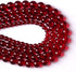 Smooth Garnet Red Glass Crystal Round Loose BeadsFor Jewelry Making DIY Bracelet Necklace Accessories 6mm 68pcs 15" Strand(Garnet Red Glass, 6mm)...