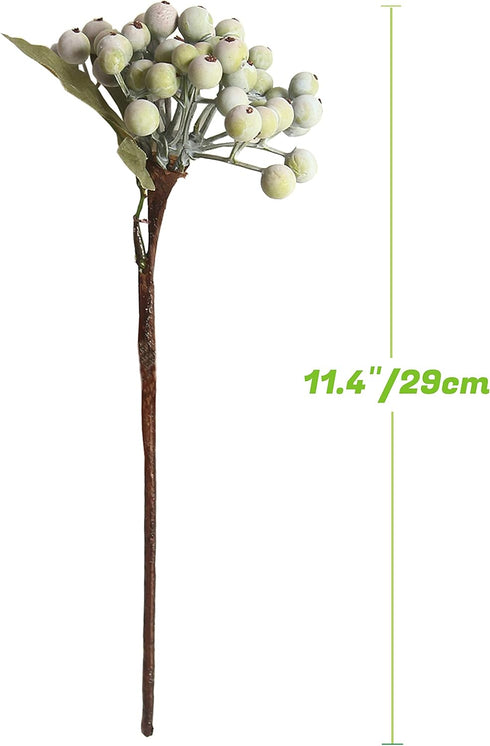8 Bundles of 11.4" Artificial Berry Stems Floral Sprays Berry Fruit Picks for Home Décor Office Restaurant Wedding Garden Patio Shop Window Photog...