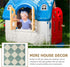 Toyvian Dollhouse Mosaic Floor Tile Miniature Kitchen Bathroom Flooring Wallpaper Mini Floorboard Doll House Assesseries Decorations...