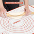 2 Pack Silicone Baking Mat, 24" x 16"Extra Thick Large Non Stick Pastry Mat Sheet for Dough Pie Crust Rolling Mats for Making Cookies Macarons Bre...
