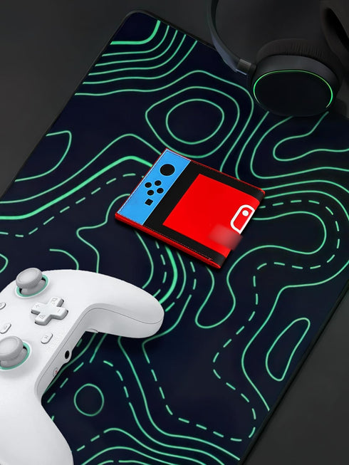 Retro Gamepad-Inspired Wallet - Silicone Surface Material with Classic Game Gamepad Design, Multiple Card Slots and Coin Pocket - Video Game Walle...