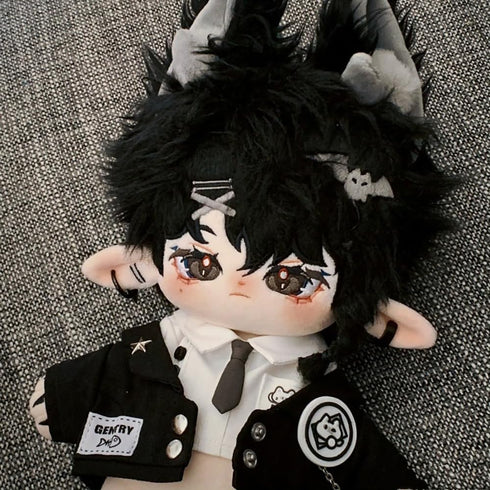 niannyyhouse 20cm Plush Doll Clothes Hat Coat Shirt Pants Backpack Glasses Black Cat Set 8in Doll Accessories Dress Up...