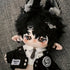 niannyyhouse 20cm Plush Doll Clothes Hat Coat Shirt Pants Backpack Glasses Black Cat Set 8in Doll Accessories Dress Up...