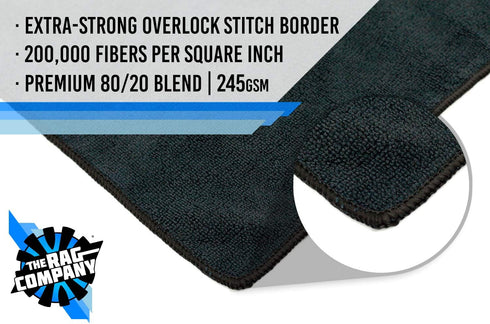 The Rag Company - All-Purpose Microfiber Terry Cleaning Towels - Commercial Grade, Highly Absorbent, Lint-Free, Streak-Free, Kitchens, Bathrooms, ...