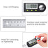 Neoteck Digital Angle Finder Ruler 8 inch/200mm Stainless Steel Digital Protractor with Data Hold Function and Zeroing Resetting LCD Display Elect...