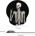 Britimes Ergonomic Mouse Pad with Wrist Support Black Human Skeleton Skull Non-Slip Rubber Base Mousepad for Home Office Gaming Working Computers ...