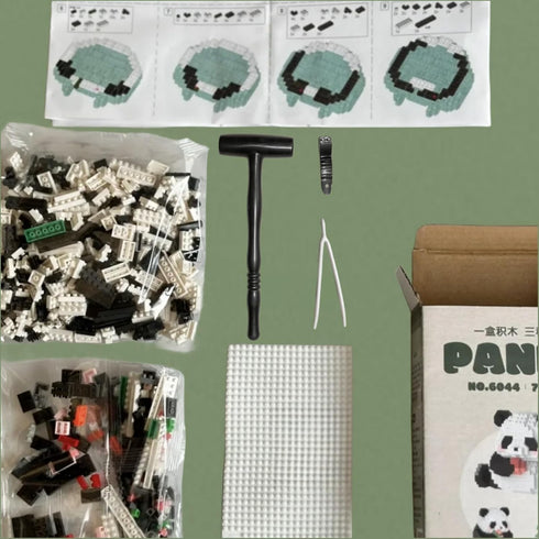 QMEAKMONY Mini Building Blocks Panda Sets Cute Micro Mini Panda Building Bricks for Adults Micro Nano Bricks Perfect Party Favors for Teenagers. (...
