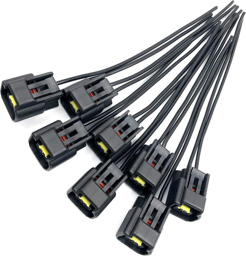 8pcs Ignition Coil Connector Plug Pigtail Harness with Wires Compatible with Fo-rd F-150 F-250 F-350 E-150 E-250 E-350...