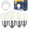 Dimmable 3W LED Bulb Equivalent 25 Watt Light Bulbs, Daylight 5000K, E26 Medium Base, Frosted, 300 Lumens, CRI 90+, G40 3 Watt Edison Bulbs for Ni...