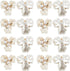 Framendino, 20 Pack Faux Pearl Rhinestone Buttons Pearl Flower Buttons Embellishments Rhinestone Flatback Beads for Jewelry Making Scrapbooking DI...