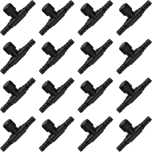 30 Pieces Aquarium Air Valve, Air Pump Control Valves Air Pump Single Way Plastic Air Flow Control Regulator for 4 mm Hose Air Line Tubing Connect...
