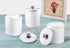 SheeChung Plastic Acrylic Bathroom Vanity Countertop Canister Jars with Storage Lid, Apothecary Jars Qtip Holder Makeup Organizer for Cotton Balls...