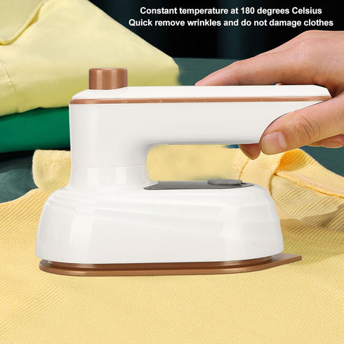 Mini Steam Iron, Hanging Ironing Folding Handle Thermostat White 110-220V Small Mini Ironing Machine for Towel for Home(#3)...