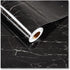 CRE8TIVE Black Mable Contact Paper for Countertops Waterproof Glossy Marble Wallpaper Peel and Stick Countertops Self Adhesive Removable Marble Vi...