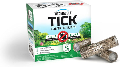 Thermacell Tick Control Tubes for Yards; Protects Backyards and Properties from Ticks; No Spray, No Granules, No Mess; Environmentally Friendly Al...