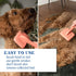 Dog Slicker Brush for Grooming Poodle Brush for Shedding Medium & Long Haired Dogs Brush - Poodle and Goldendoodle Long Pin Pet Hair Brush for Doo...