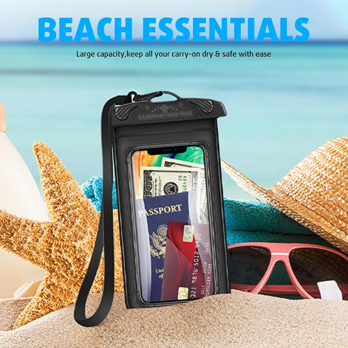 Waterproof Phone Pouch, Waterproof Phone case with Lanyard, Large Cell Phone Dry Bag for iPhone15 14 13 12 Pro Max, Galaxy S24 S23 Ultra- Cruise S...