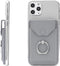RFID Card Holder & Ring Stand for iPhone, Android, All Smartphones - Light Grey...