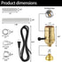 Lamp Making Kit, Lamp Parts for Repair Replacement or Rewire Table and Floor Lamps, 3 Way Socket 10 Foot Matching Cord and Essential Hardware, DIY...