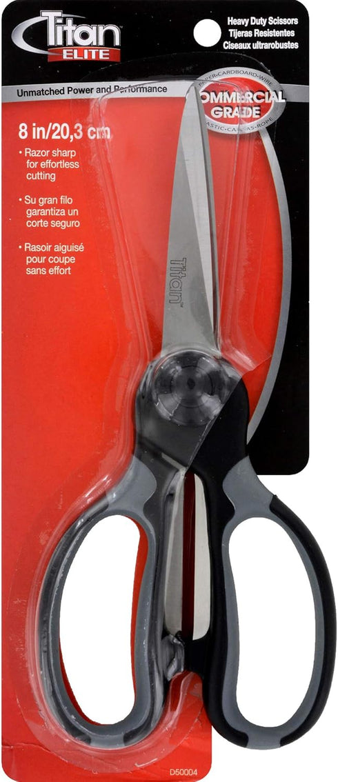 Titan Industrial Grade Heavy Duty Scissors Multipurpose Shears for Sewing and Crafting Durable Easy to Use Stainless Steel Blades with Comfortable...