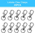 50PCS Metal Lobster Claw Clasp with Key Rings, 25PCS Keychains Clips Hooks and 25PCS Key Chain Rings, Keychain Accessories, Keychain Rings Making ...