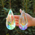 120mm Crystal Suncatcher, 2 Pack Large Prism Sun Catchers Windows Hanging Ornaments Rainbow Maker Pendant Indoor Outdoor Garden Chandelier Birthda...