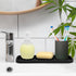 Zulay Kitchen (9x3.5) Silicone Sponge Holder for Kitchen Sink - Flexible Multipurpose Soap Tray Sponge Holder - Sink Organizer Tray for, Bathroom,...