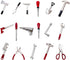 17PCS 1:12 Miniature Doll House Tools Metal Home Repair Multi-Tool Model Set Fun for Party Dollhouse Decoration Accessories Mini Yard Supplies Cre...