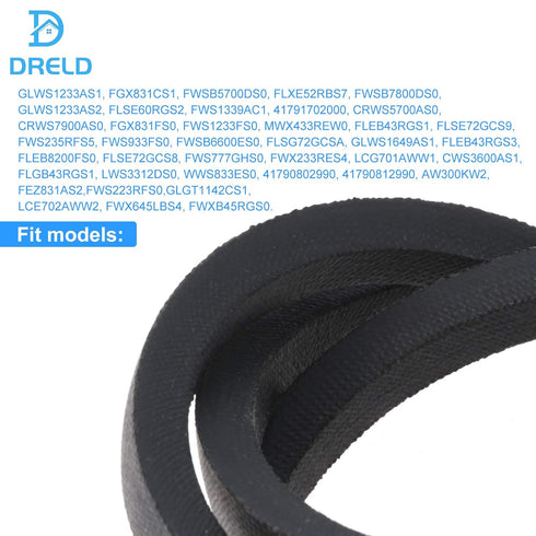 134511600 Washer Drive Belt, Replacement for Frigidaire, Whirlpool, Kitchen Aid, Admiral, Amana, Estate, Jenn-Air, Replaces # 1156860 131234000 131686100 13416110 AP3867042 PS1146950