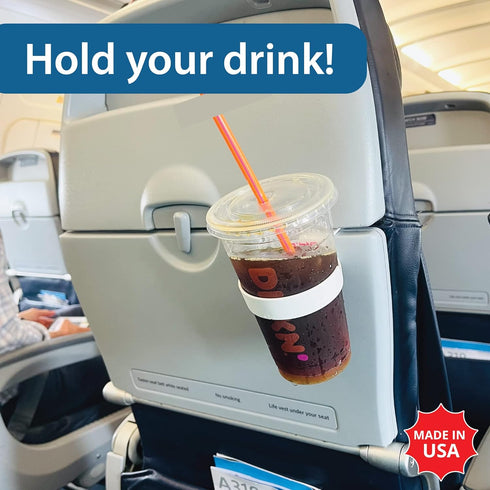 Airplane Drink or Phone Holder Travel Accessory (Black)......