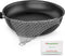 AMAGABELI GARDEN & HOME 10”x10” Stainless Steel Cast Iron Cleaner Chainmail Scrubber for Cast Iron Pan Skillet Cleaner for Dishes Cast Iron Pot Co...