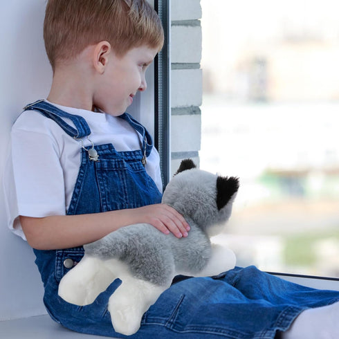 Skylety 3 Pcs 7.87 Inches Dog Stuffed Animal Plush Dog Soft Plush Dog Pillow Toy Fluffy Puppy Set for Christmas Girls Baby Kids Dog Party Favor Bi...
