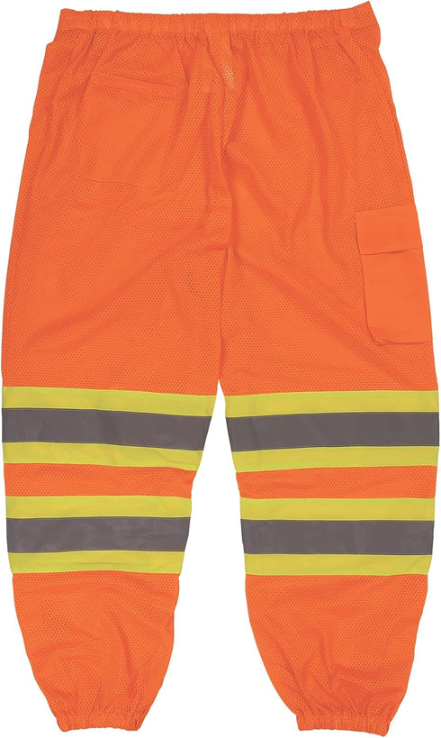 Ergodyne unisex adult Two-tone Class E Two Tone Pants, Orange, Small-Medium US...