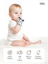 Giftty Panda Teether Mitt - Baby Teething Glove - BPA-Free Silicone - Black and White - 1 Pair + 1 Toothbrush...