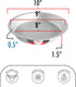 Fat Daddio's PIE-10 Anodized Aluminum Pie Pan, 10 x 1.5 Inch...