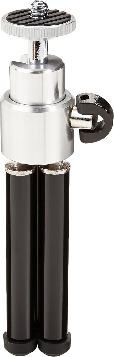 Amazon Basics Lightweight Mini Tripod, Black...