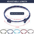 20 Pieces Nautical Braided Rope Bracelet Handmade Navy Rope Cord Bracelet Adjustable String Wave Bracelets for Men Boys Teens...