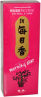 Nippon Kodo, Morning Star, Rose Incense, 200 Sticks & Holder...