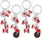 PRETYZOOM 12pcs National Flag Keychain: Canadian Flag Key Ring, Metal Maple Leaf Keychain, Canada National Day Keychains Gift, Canada Keychain Sou...