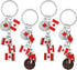 PRETYZOOM 12pcs National Flag Keychain: Canadian Flag Key Ring, Metal Maple Leaf Keychain, Canada National Day Keychains Gift, Canada Keychain Sou...