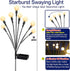 TONULAX Solar Garden Lights - New Upgraded Solar Swaying Light, Sway by Wind, Solar Outdoor Lights, Yard Patio Pathway Decoration, High Flexibilit...